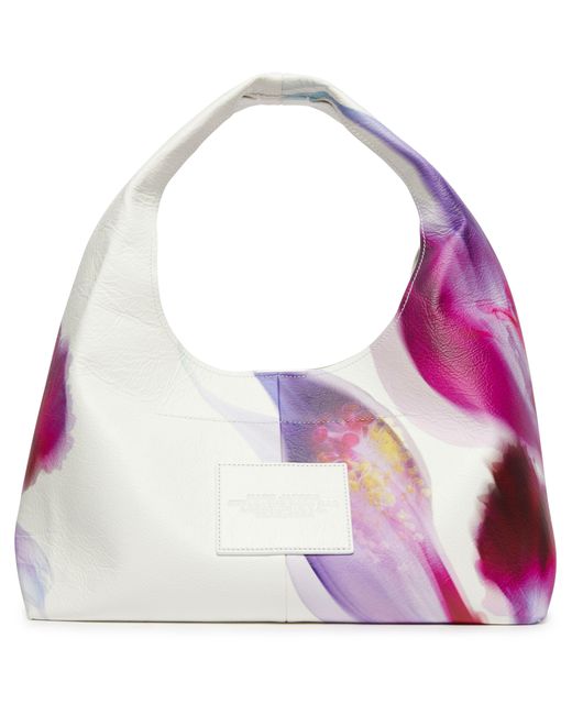 Marc Jacobs Purple The Future Floral Leather Sack Bag
