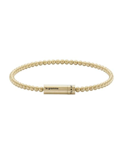 Le Gramme Armband Mit Zierperlen Le 15 G in Black für Herren