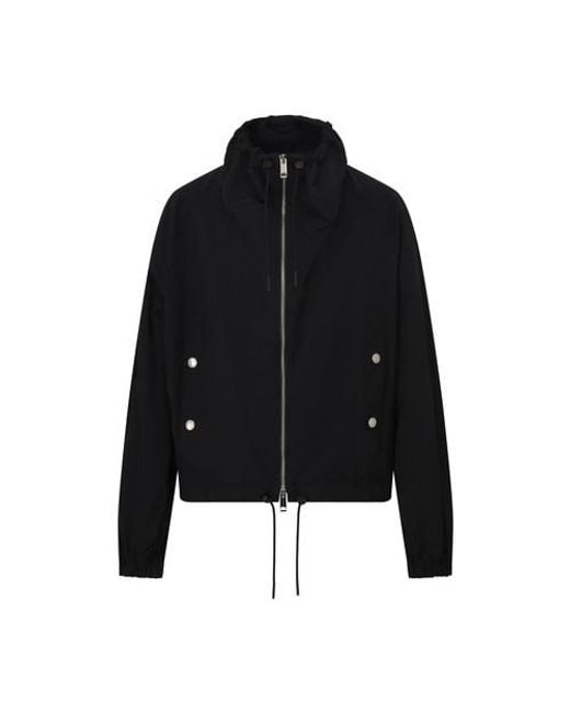 Burberry Horseferry Square Print Technical Cotton Jacket in Black | Lyst UK