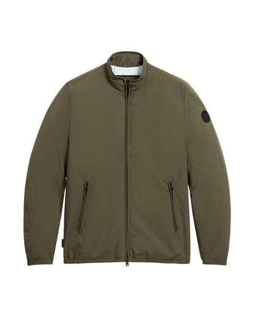 Woolrich Green Sailing Two Layers Bomber for men