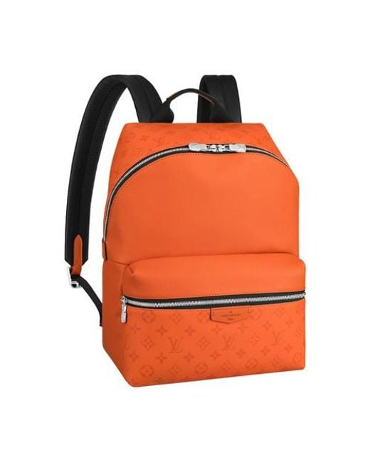 Louis Vuitton Orange Discovery Backpack for men