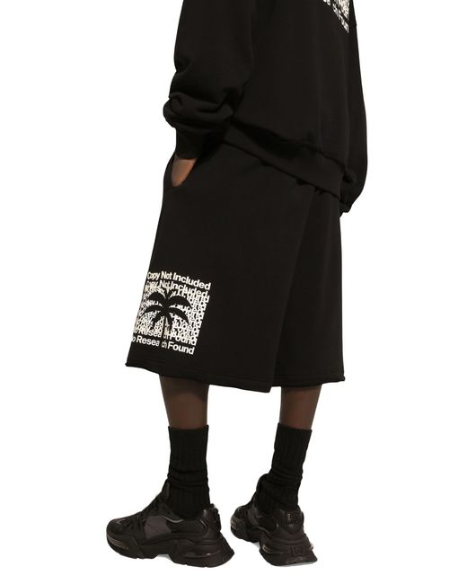 Dolce & Gabbana Jogging-Shorts mit Bananenbaum-Print in Black für Herren