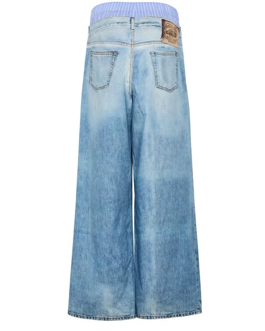 Acne Blue Jeans Mit Weitem Bein