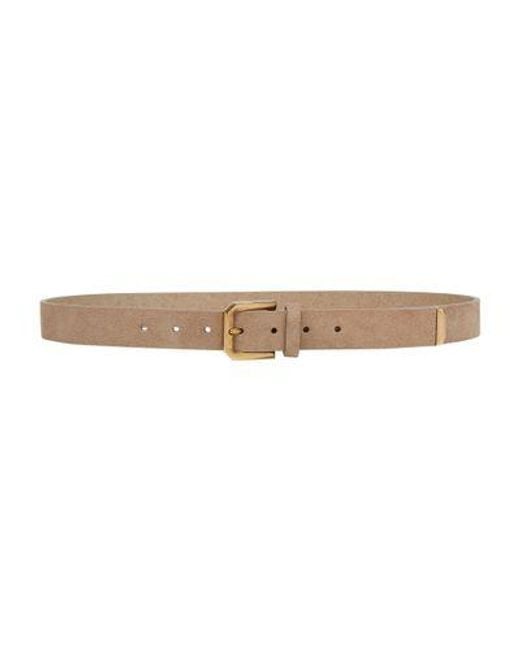 Brunello Cucinelli Natural Leather Belt for men