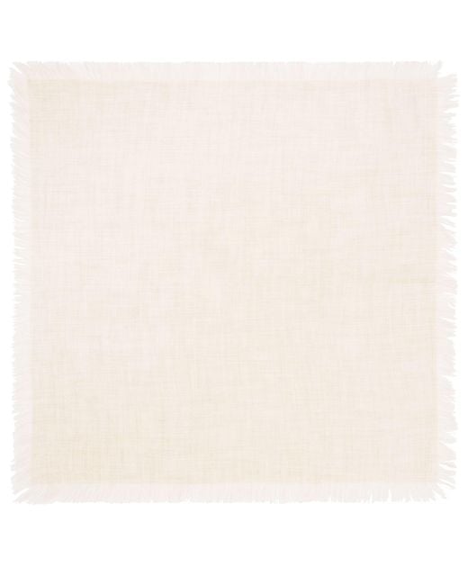 Bompard Natural Mini-Halstuch Aus Kaschmir Mit Fransen