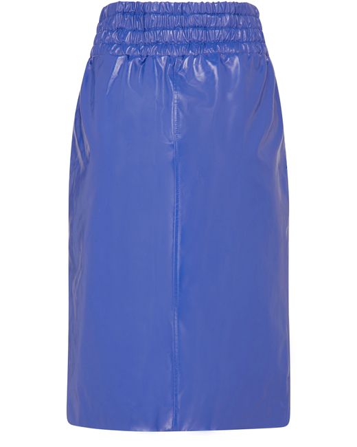 Tom Ford Blue Leather Skirt