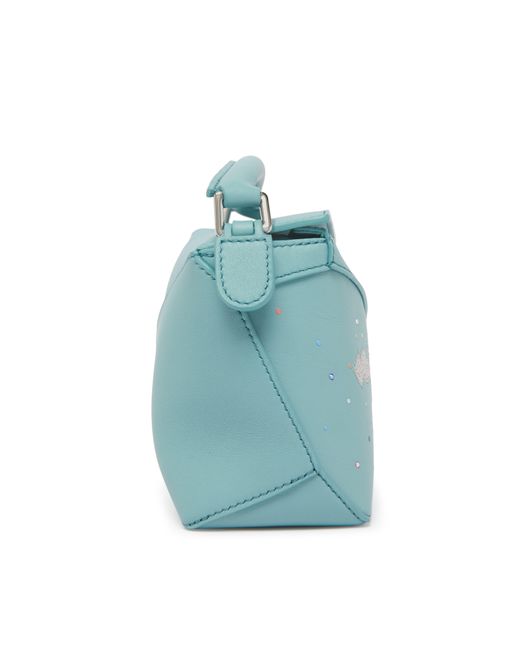 Loewe Blue Unterwasserwelt-Mini-Tasche Puzzle Edge Aus Klassischem Kalbsleder