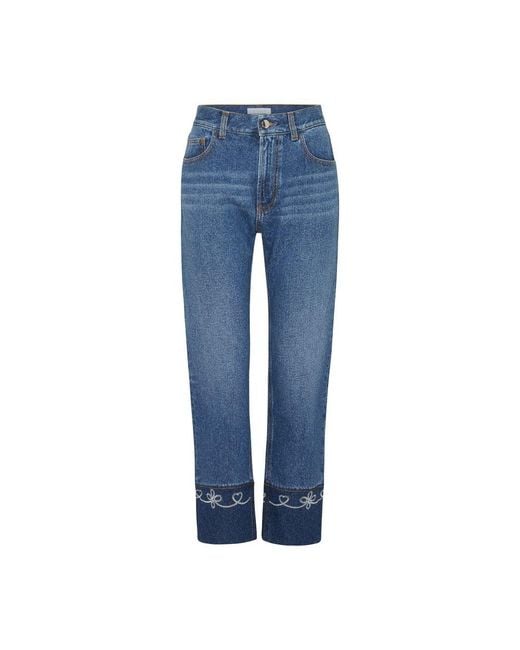 Chloé Blue Straight Jeans