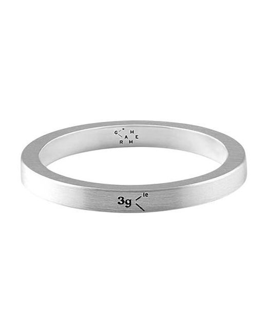 Le Gramme Metallic Ribbon Ring La 3g Silver 925 Slick Brushed for men