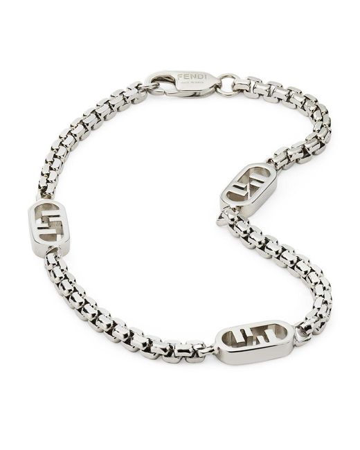 Fendi Metallic O’Lock Bracelet for men