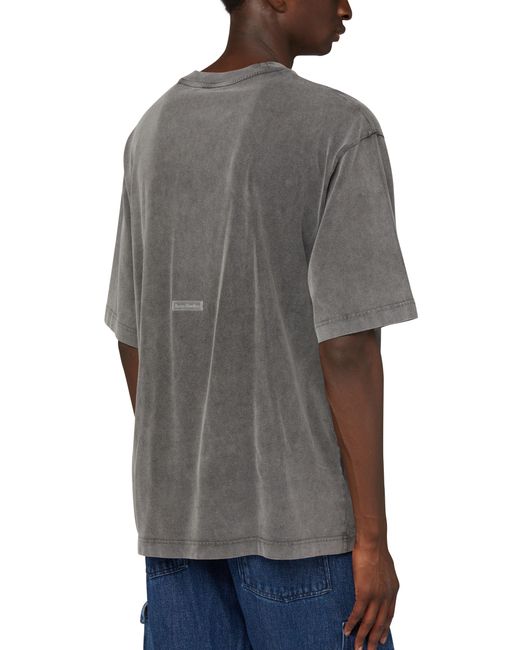 Acne Gray Short-sleeved T-shirt for men