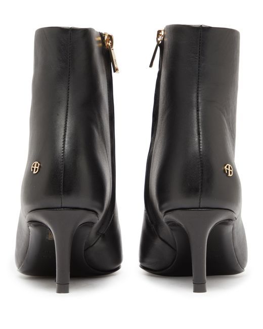 【関税込み】ANINE BING ブラック Nina l Toe Cap ブーツ ANINE BING Tall Nina Boots With Metal Toe Cap - Black