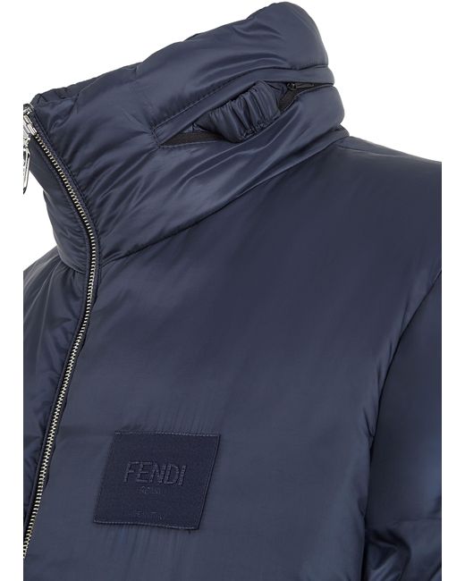 Fendi Blue Down Jacket for men