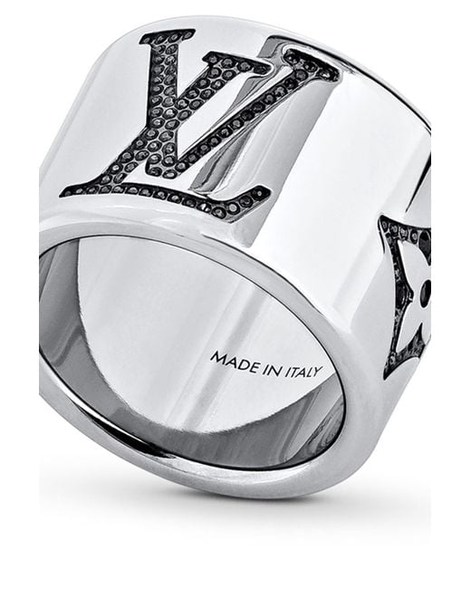 Louis Vuitton x Nigo Squared Strass Ring Silver in Silver Metal with  Silver-tone - GB