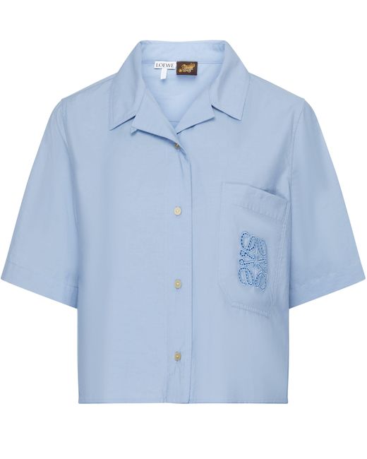 Loewe Blue Crop-Hemd
