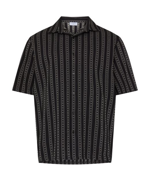 Off-White c/o Virgil Abloh Black Arr Stripes Bowling Shirt for men