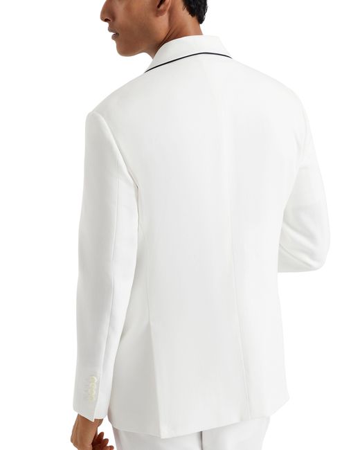 Brunello Cucinelli White Tuxedo Jacket for men