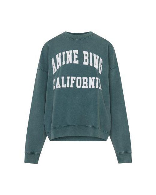 Anine Bing Green Miles Sweatshirt