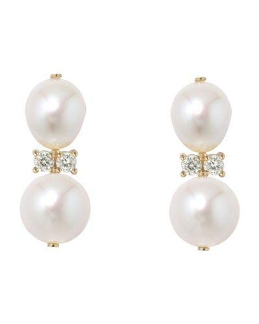 Completedworks White Perlen-Ohrringe