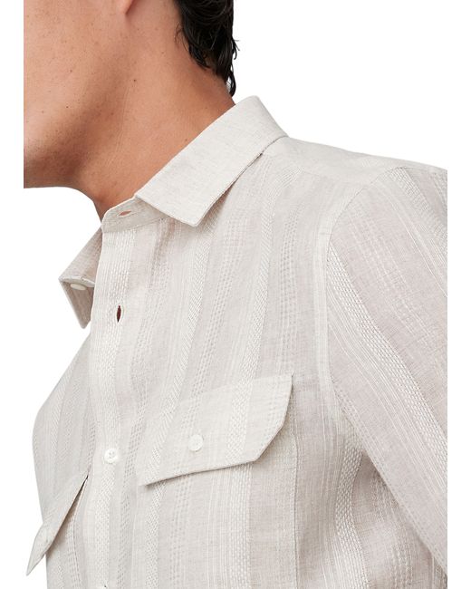 Chemise avec poches poitrine Brunello Cucinelli pour homme en coloris White