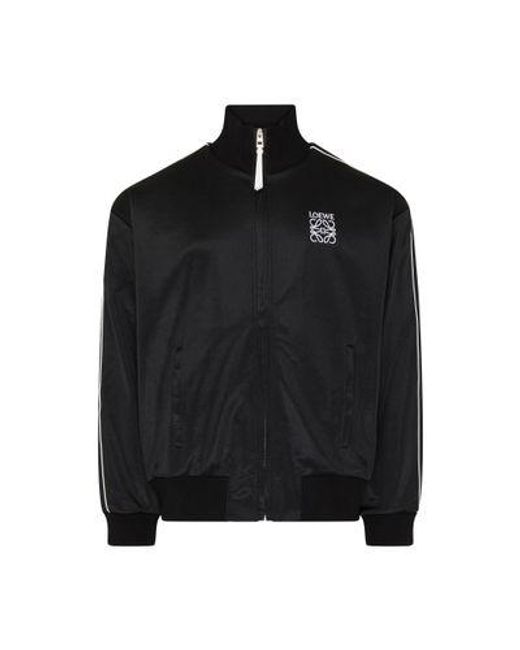 LOEWE コットン製 トラックスーツ ジャケット Tracksuit Jack Loewe Men's Tracksuit Jacket in Black Loewe