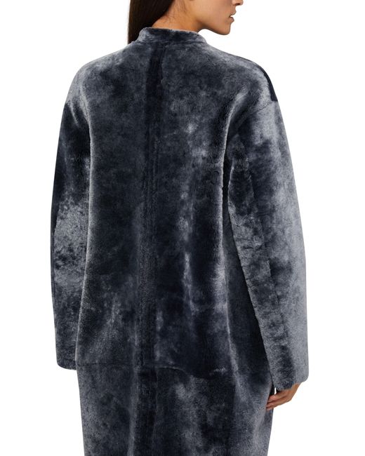 Givenchy Blue Shearling Coat