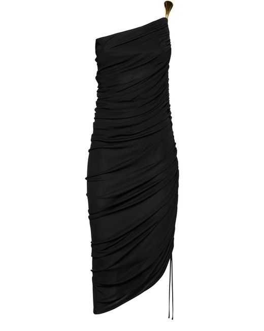 Bottega Veneta Black Dress In Viscose Jersey