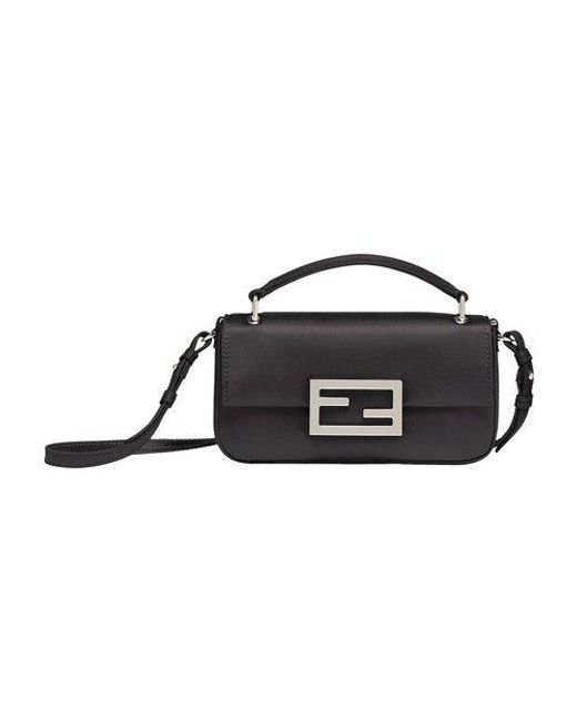 Fendi Black Baguette Phone Pouch