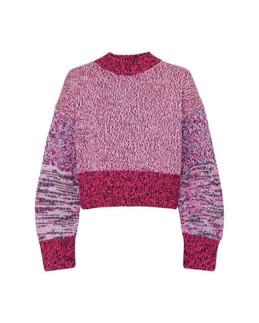 Loewe Purple Puff Sleeve Sweater