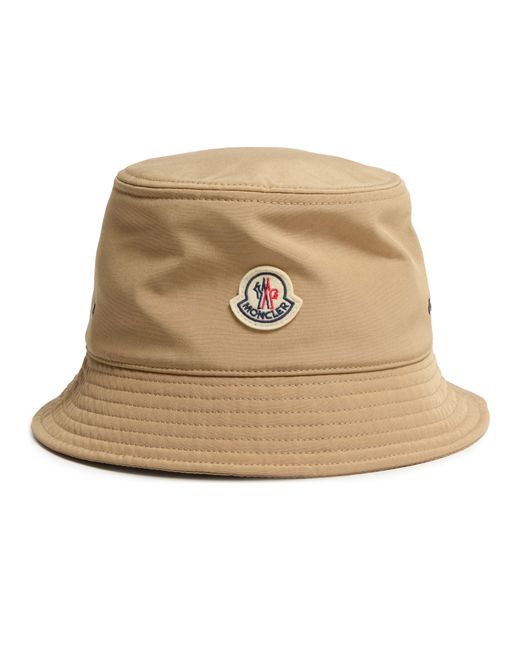 Moncler Natural Logo Bucket Hat