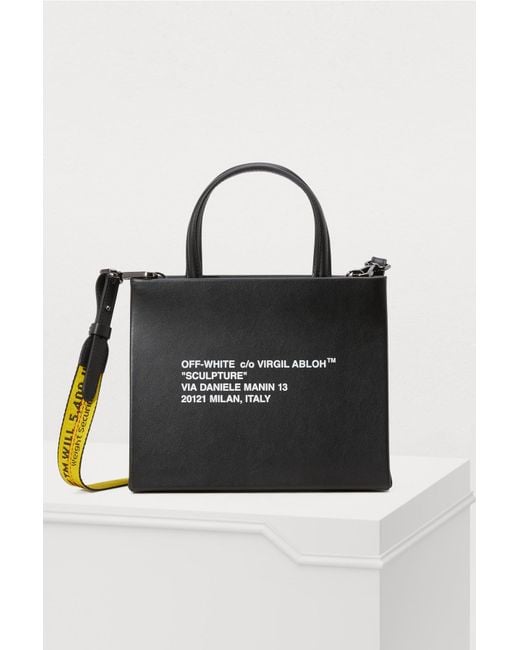 Off White c o Virgil Abloh Small Box Tote Bag in Black Lyst