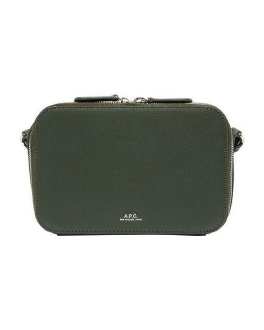 A.P.C. Green Camera Soho Bag for men