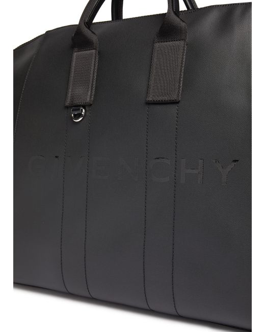 Givenchy Black Medium Antigona Sport Bag In Coated Canvas for men