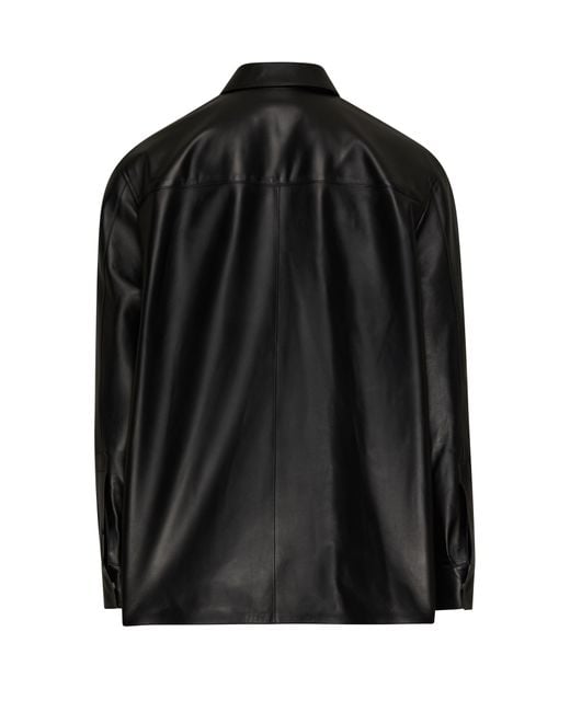 Loewe Black Zip-Up Overshirt for men
