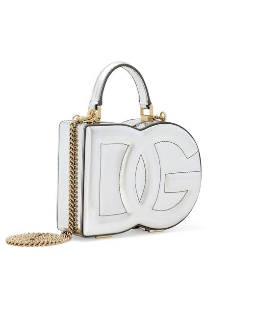 Sac à bandoulière avec logo DG Dolce & Gabbana en coloris White