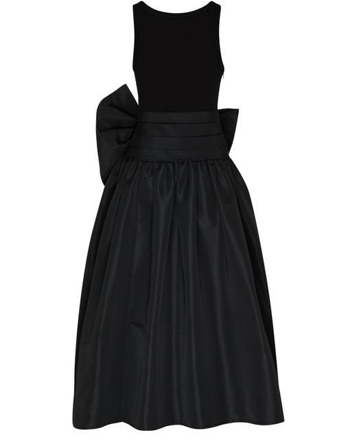 Alexander McQueen Black Hybrid Bow Dress