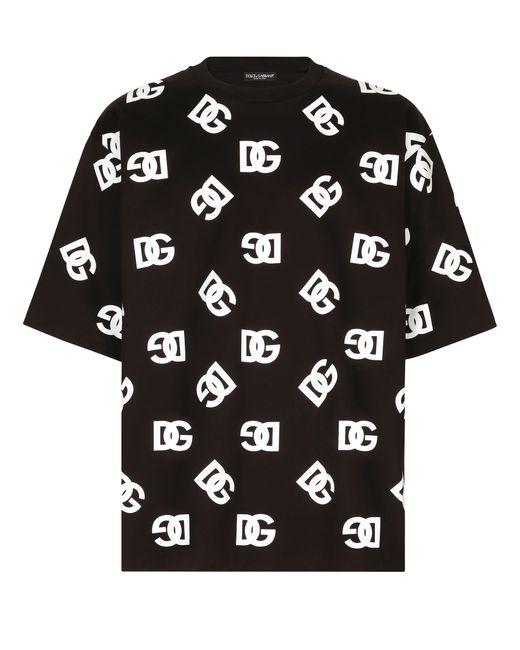 Dolce & Gabbana Baumwoll-T-Shirt in Black für Herren
