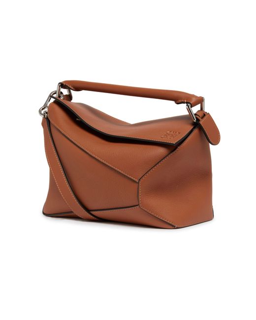 Loewe Brown Kleine Puzzle Edge Tasche