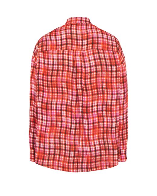 DSquared² Red Oversize Shirt Long Sleeves for men