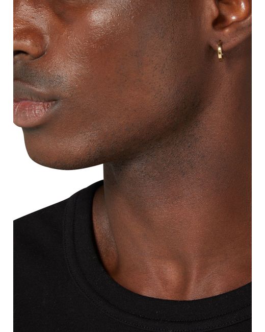 Hatton Labs Metallic Edge Hoop Earrings for men
