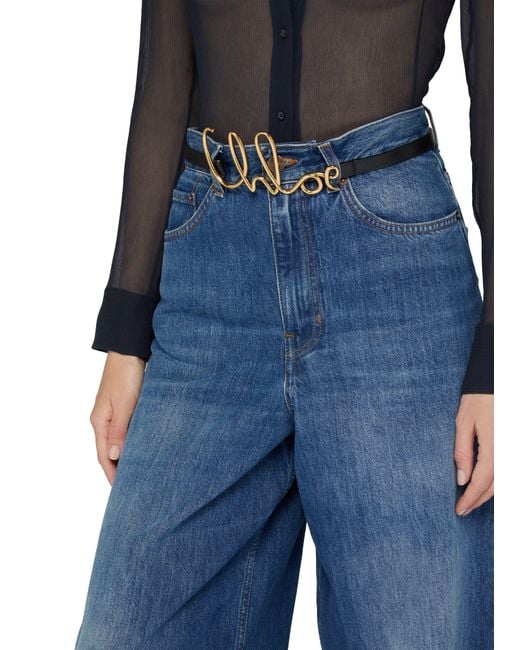 Chloé Metallic Iconic Chloé Small Belt