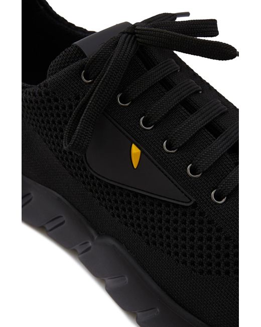 fendi monster knitted trainers