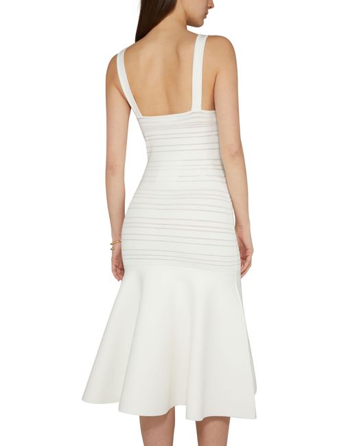 Victoria Beckham White Sleeveless Dress