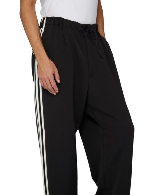 Y-3 Black Joggers With 3 Bands for men