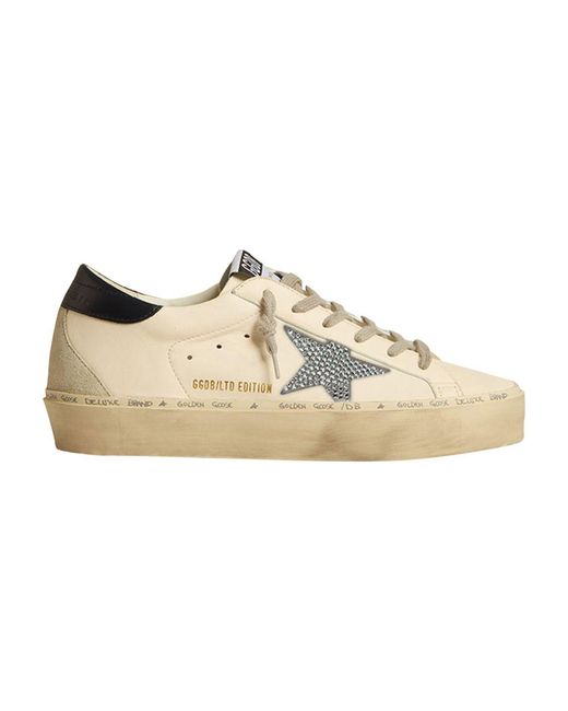 Golden Goose Deluxe Brand Natural Hi Star Classic With Spur Sneakers
