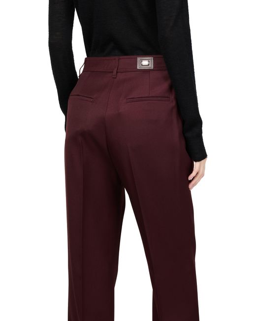 Max Mara Red Cannes Wide-Leg Pants