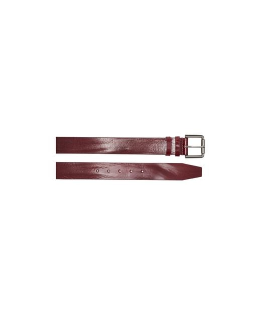 Max Mara Red Buckle Belt