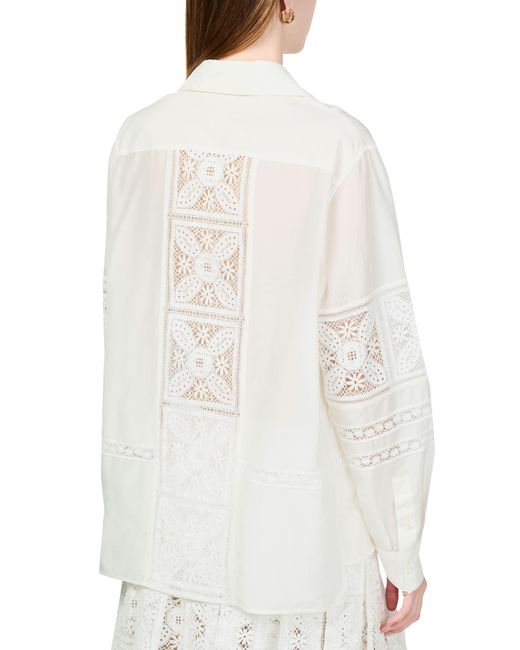 Loewe White Hemd Aus Baumwolle Und Seide