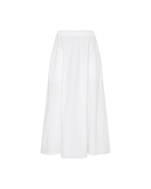 Matteau White Relaxed Everyday Skirt