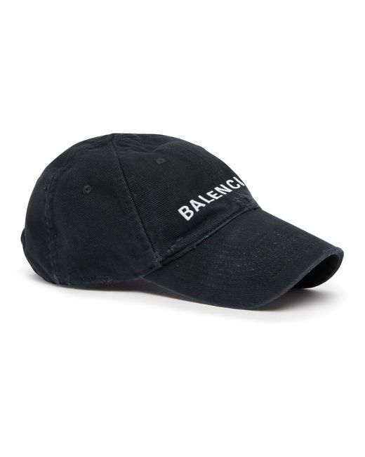 Balenciaga Black Cap With Logo